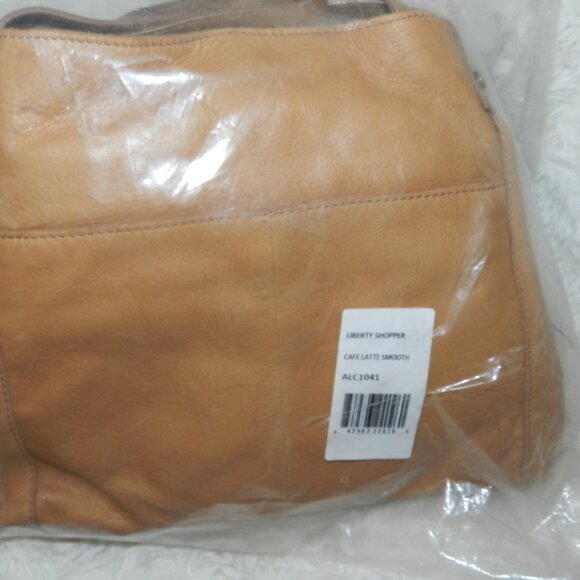 American Leather Liberty Leather Shoulder Bag Coffee Latte Smooth🆕 FAST😮💨⚡🚚 - Picture 14 of 16